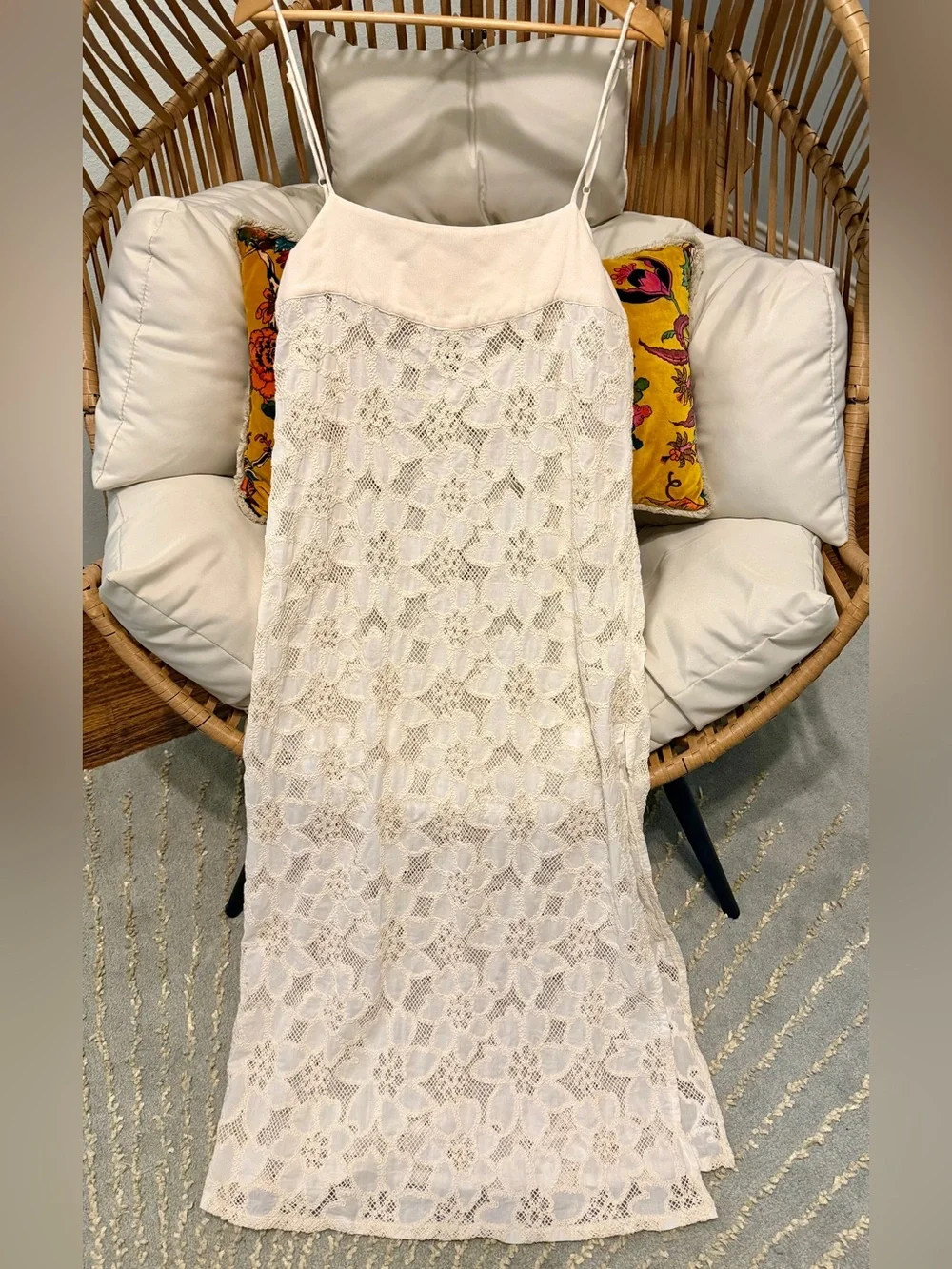 SOLD! Free People x Jen's Pirate Booty Lounge Maxi Dress Medium NWOT Sold Out - Picture 4 of 14